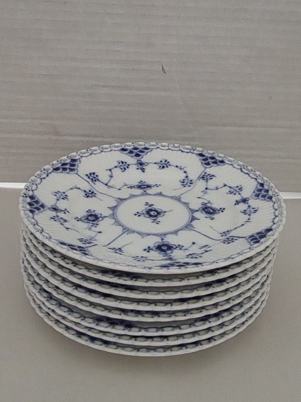 Vintage Rare Royal Copenhagen Plate Set Of 8 N:1/1088.
